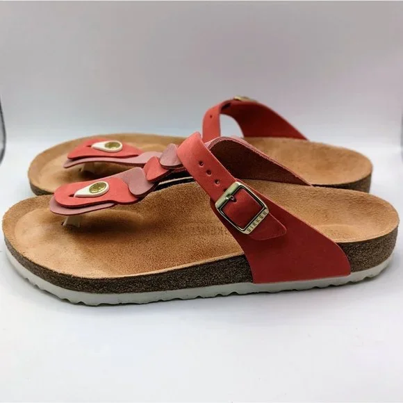 Birkenstock GIZEH Pink Braided Thong Sandals Sz 42 / US Womens 11 - Men 9 - Picture 5 of 6